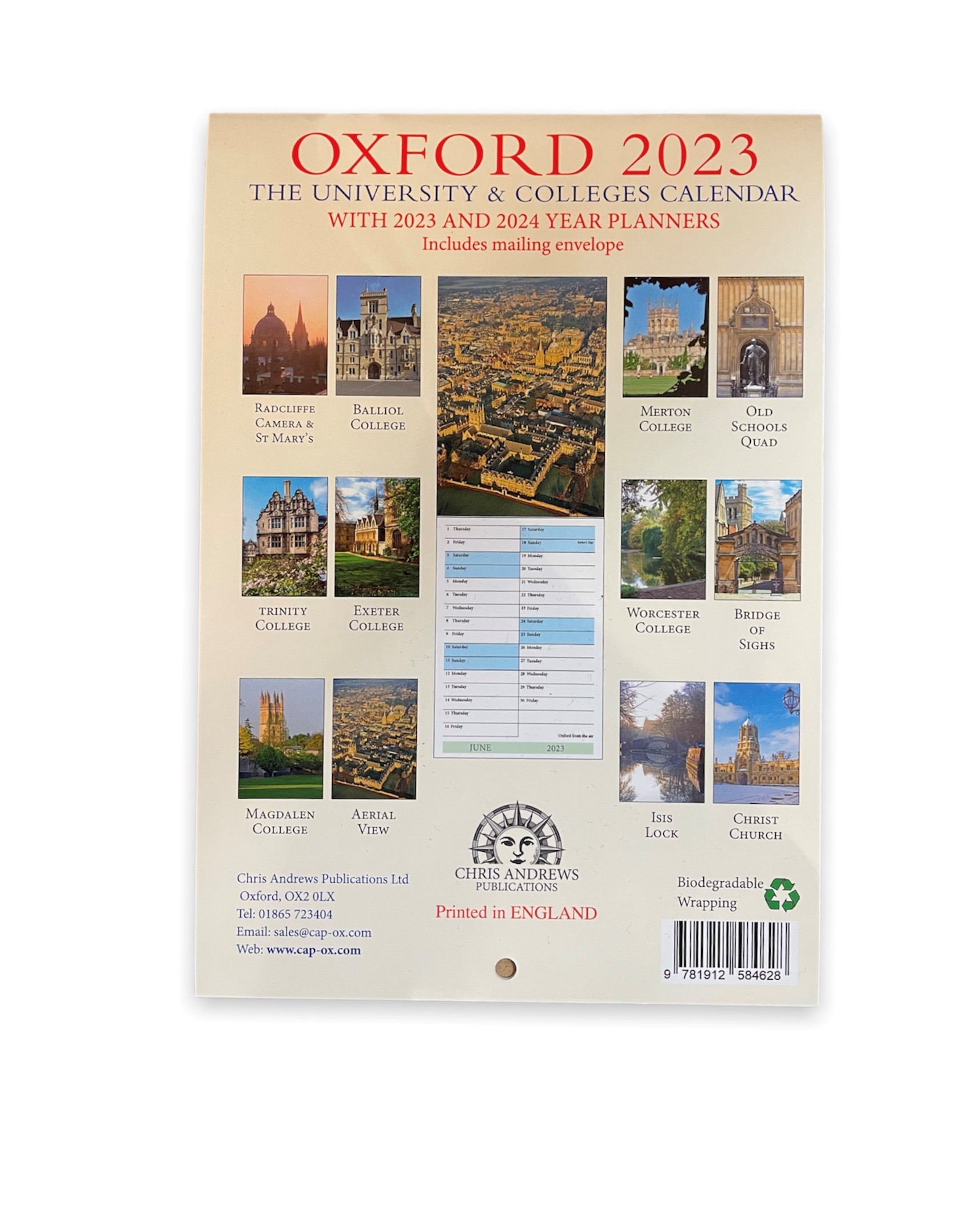A5 Oxford Calendar 2023 The Varsity Shop